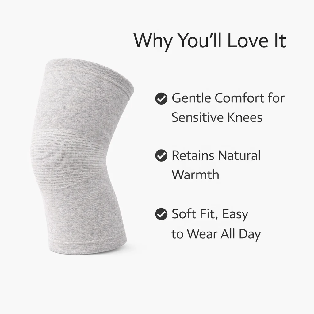 FlexiBamboo® Premium bamboo knee support